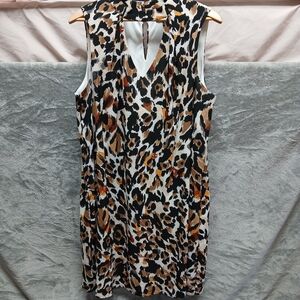 Lux II Animal Print Dress Sz 14